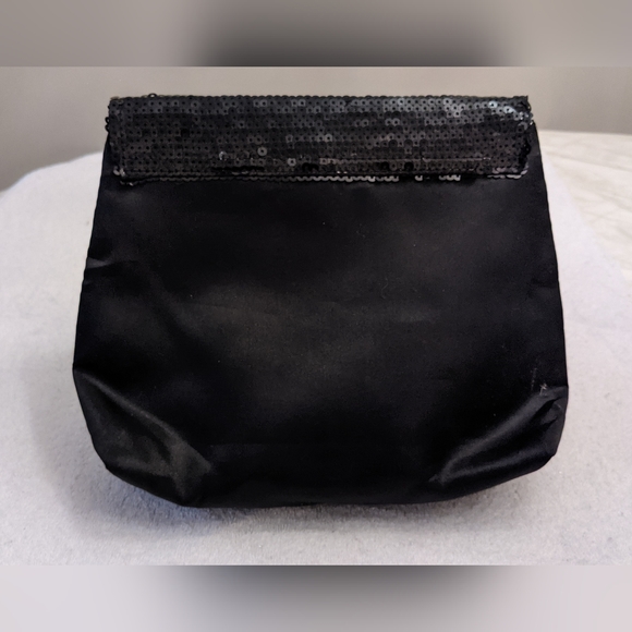 Sequins Makeup Utility Bag Blue-Black Shimmery - Picture 3 of 8